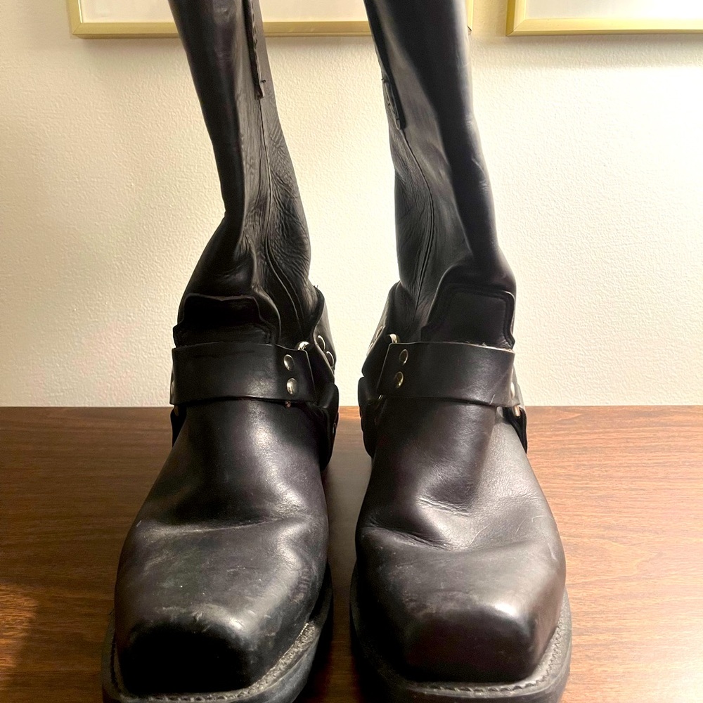 Women’s Black Double-H Motorcycle Boots